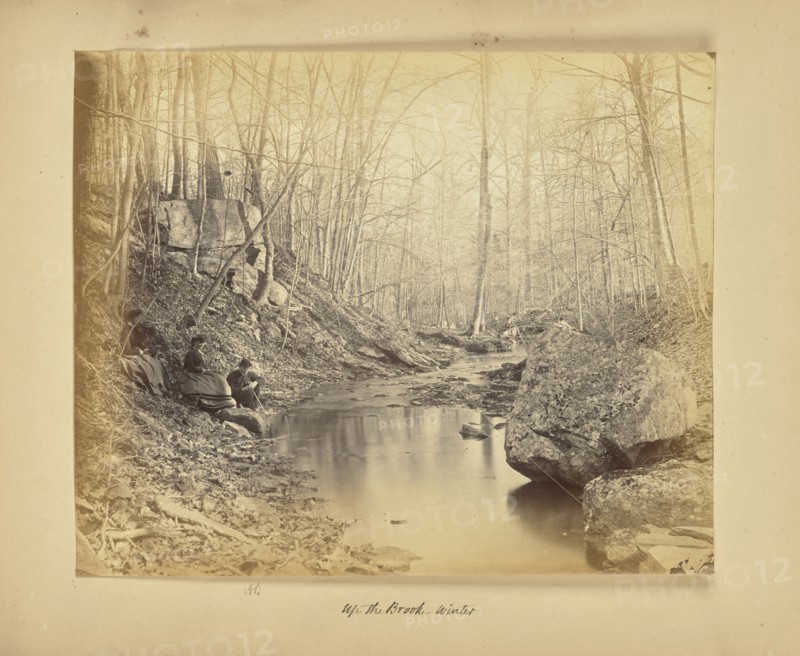 Up the Brook - Winter; Thomas E. Jevons, American, born England, 1841 - 1919, New York, New York, United States, North America