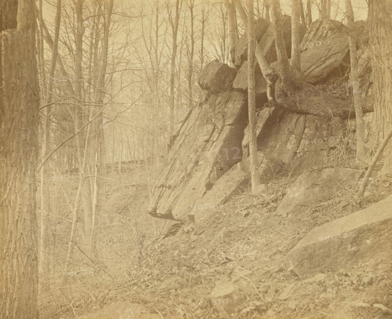 The Big Rocks - Winter; Possibly Alfred Booth, English, 1834 - 1914, and Thomas E. Jevons American, born England, 1841 - 1919