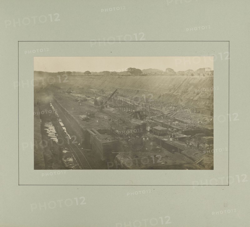 Site of Eastham Locks and Entrance; G. Herbert & Horace C. Bayley; Manchester, England; negative May 1889; print 1894; Gelatin