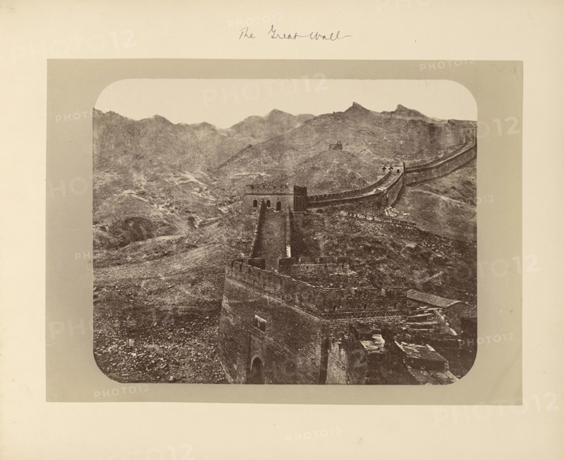 The Great Wall; Unknown maker; China; 1870s - 1880s; Albumen silver print