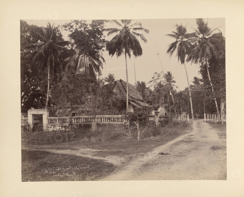 Siamese Temple; Unknown maker; Asia; 1870s - 1880s; Albumen silver print