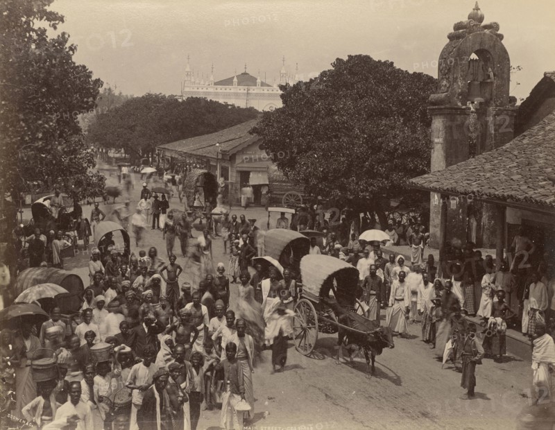 Main Street, Colombo; Charles T. Scowen, English, 1852 - 1948, The Colombo Apothecaries Co., Ltd., Sri Lankan, about 1880