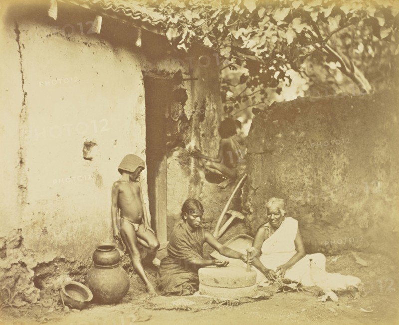 stic Village Scene; Willoughby Wallace Hooper, English, 1837 - 1912, India; about 1870; Albumen silver print