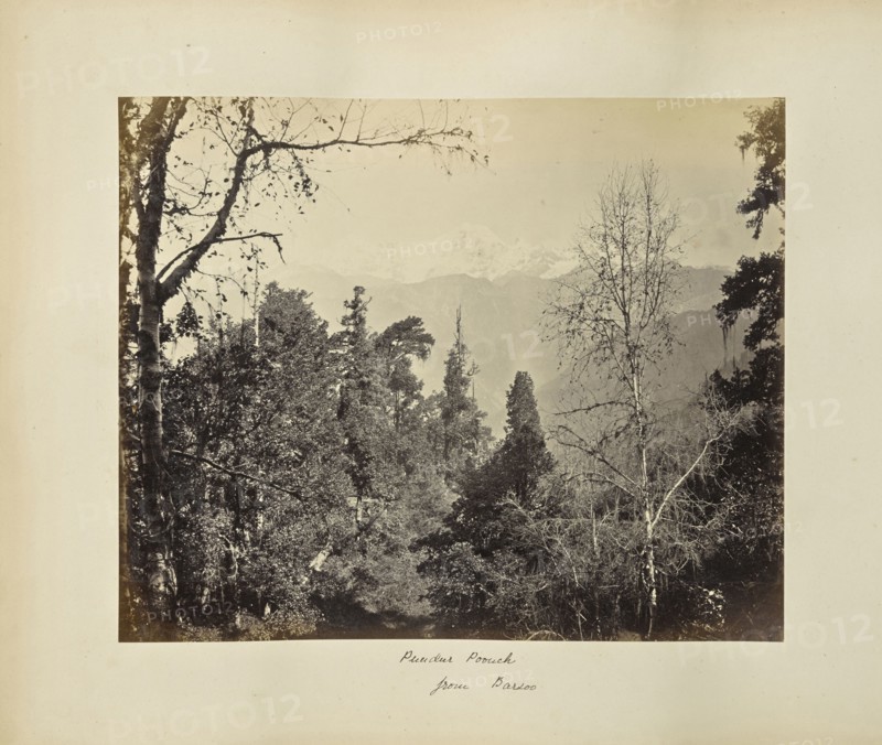 Bunderpoonch, the Jumnootri Peak, 20,758 feet, from the heights above Barsoo; Attributed to Samuel Bourne, English, 1834 - 1912