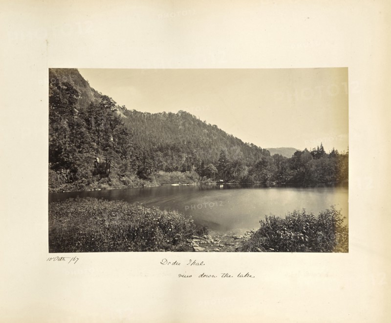View of Dodi Tal; Samuel Bourne, English, 1834 - 1912, Uttarakhand, India, Asia; October 15, 1867; Albumen silver print