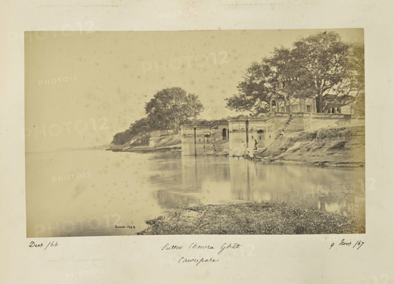 Cawnpore; Suttee Chowra Ghat, the scene of the Massacre; Samuel Bourne, English, 1834 - 1912, KÄnpur, Uttar Pradesh, India