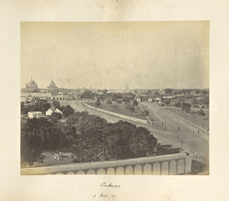 Lucknow; Oudh Exhibition and surrounding Scenery; Samuel Bourne, English, 1834 - 1912, Lucknow, Uttar Pradesh, India, Asia