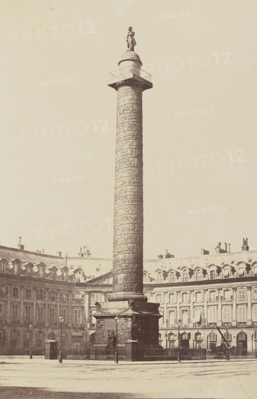 Colonne Vendôme, No. 30, Édouard Baldus, French, born Germany, 1813 - 1889, Paris, France; 1860s; Albumen silver print