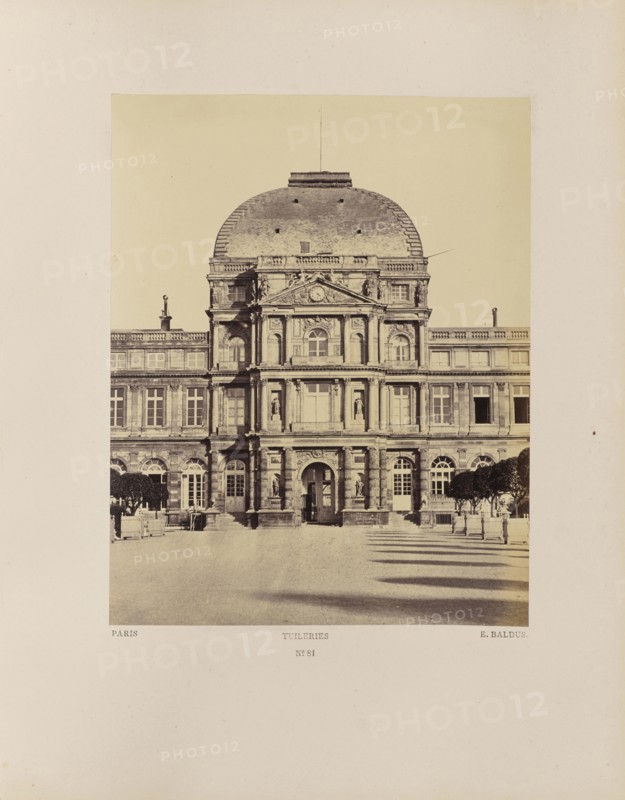 Tuileries, No. 81, Édouard Baldus, French, born Germany, 1813 - 1889, Paris, France; 1860s; Albumen silver print