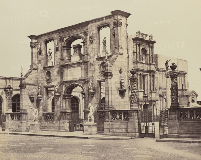 Porte de Gaillon, No. 49, Édouard Baldus, French, born Germany, 1813 - 1889, Paris, France; 1860s; Albumen silver print
