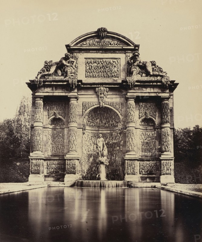 Fontaine du Luxembourg, No. 61, Édouard Baldus, French, born Germany, 1813 - 1889, Paris, France; 1860s; Albumen silver print