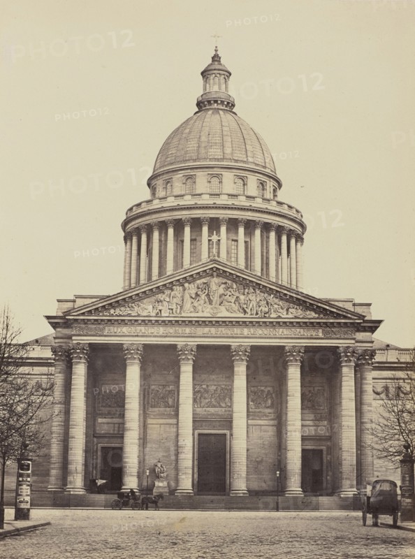 Panthéon, No. 24, Édouard Baldus, French, born Germany, 1813 - 1889, Paris, France; 1860s; Albumen silver print