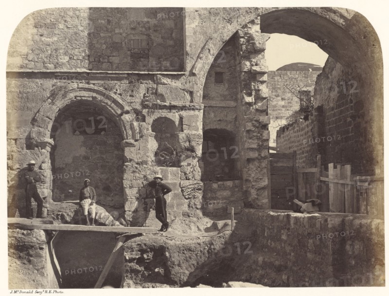 Ecce Homo Arch; Sgt. James M. McDonald, English, 1822 - 1885, Israel; 1865; Albumen silver print