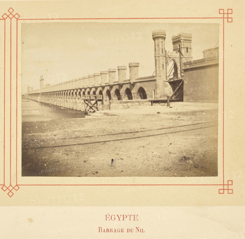 Barrage du Nil; Félix Bonfils, French, 1831 - 1885, Alais, France; about 1878; Albumen silver print
