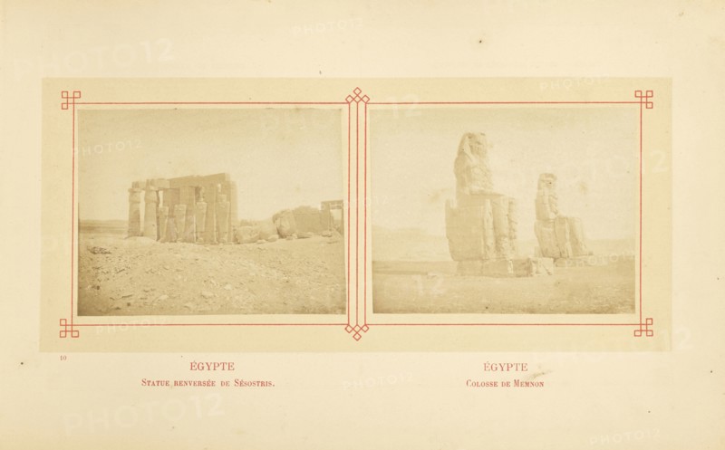 Statue renversée de Sésostris; Félix Bonfils, French, 1831 - 1885, Alais, France; about 1878; Albumen silver print