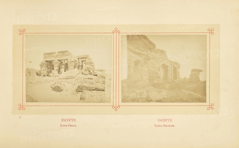 Koum-Ombos; Félix Bonfils, French, 1831 - 1885, Alais, France; about 1878; Albumen silver print