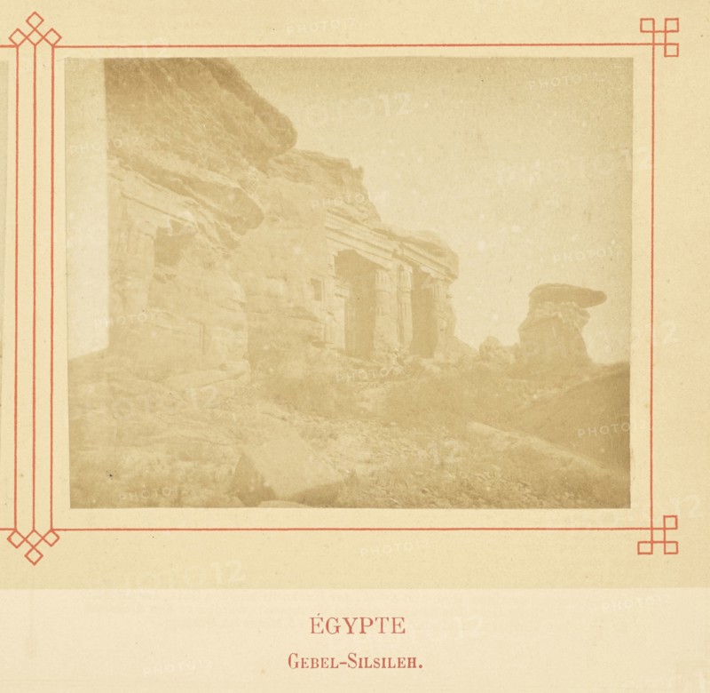 Gebel-Silsileh; Félix Bonfils, French, 1831 - 1885, Alais, France; about 1878; Albumen silver print
