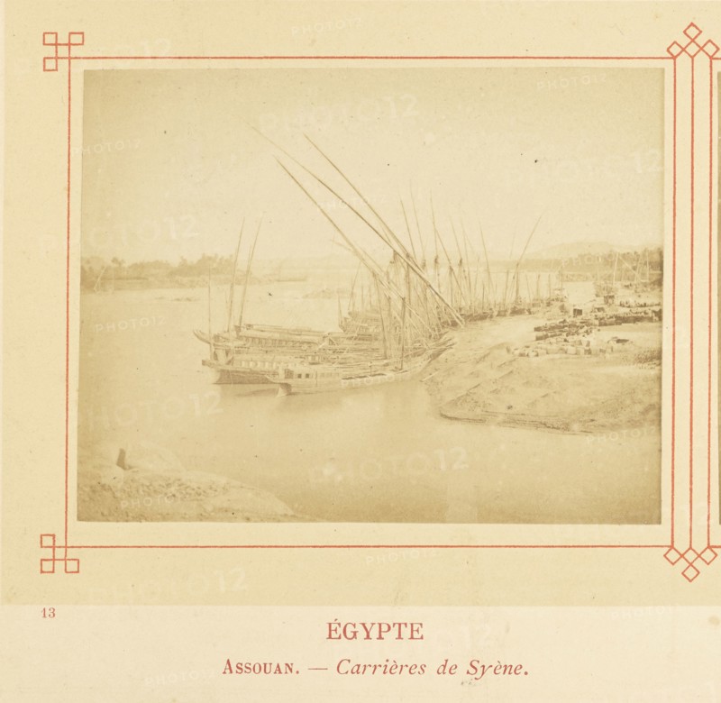 Assouan. - Carrières de Syène; Félix Bonfils, French, 1831 - 1885, Alais, France; about 1878; Albumen silver print
