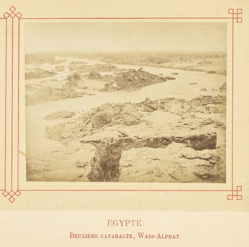 Deuxième cataracte, Wadi-Alphat; Félix Bonfils, French, 1831 - 1885, Alais, France; about 1878; Albumen silver print