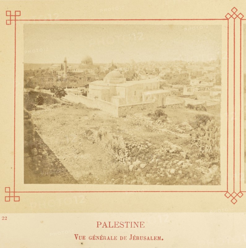 Vue générale de Jérusalem; Félix Bonfils, French, 1831 - 1885, Alais, France; about 1878; Albumen silver print