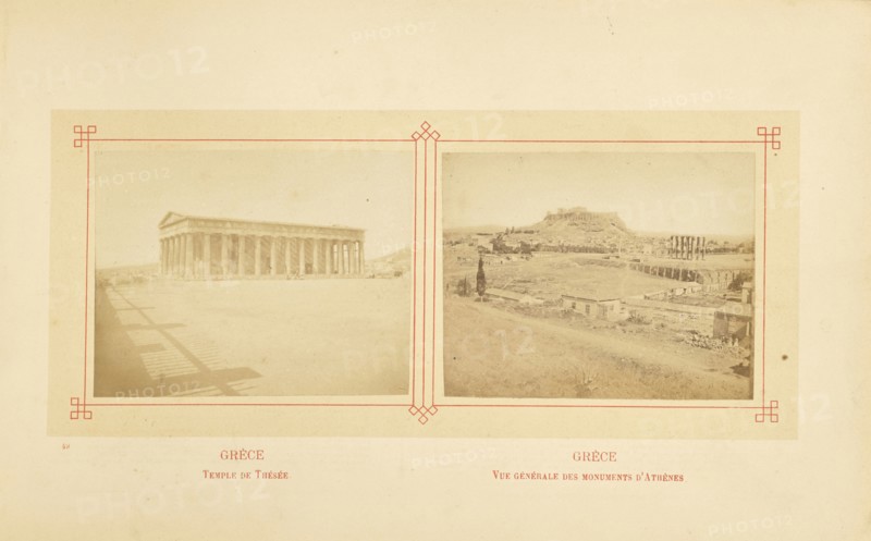 Temple de Thésée; Félix Bonfils, French, 1831 - 1885, Alais, France; about 1878; Albumen silver print