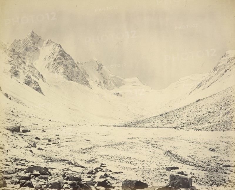 Spiti, The Turre Pass, Elevation 15,282 feet; Samuel Bourne, English, 1834 - 1912, India; 1866; Albumen silver print