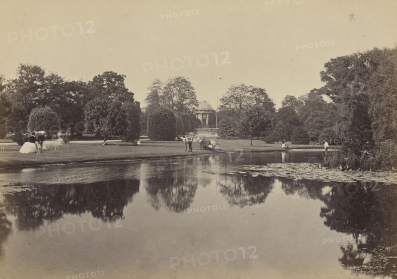 Leamington, view in the Jephson Gardens; Francis Bedford, English, 1815,1816 - 1894, Chester, England; about 1860 - 1870