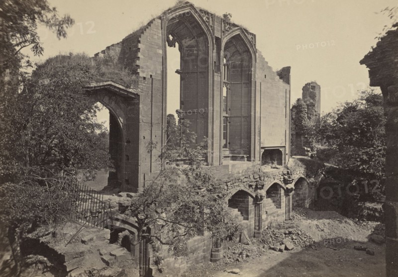 Kenilworth Castle, interior of Banquet Hall; Francis Bedford, English, 1815,1816 - 1894, Chester, England; about 1860 - 1870