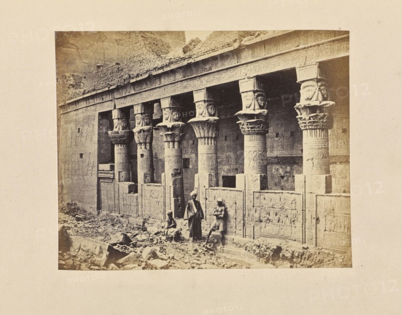 Colonnade of the Great Court of the Temple of Isis; Francis Bedford, English, 1815,1816 - 1894, London, England; March 13, 1862