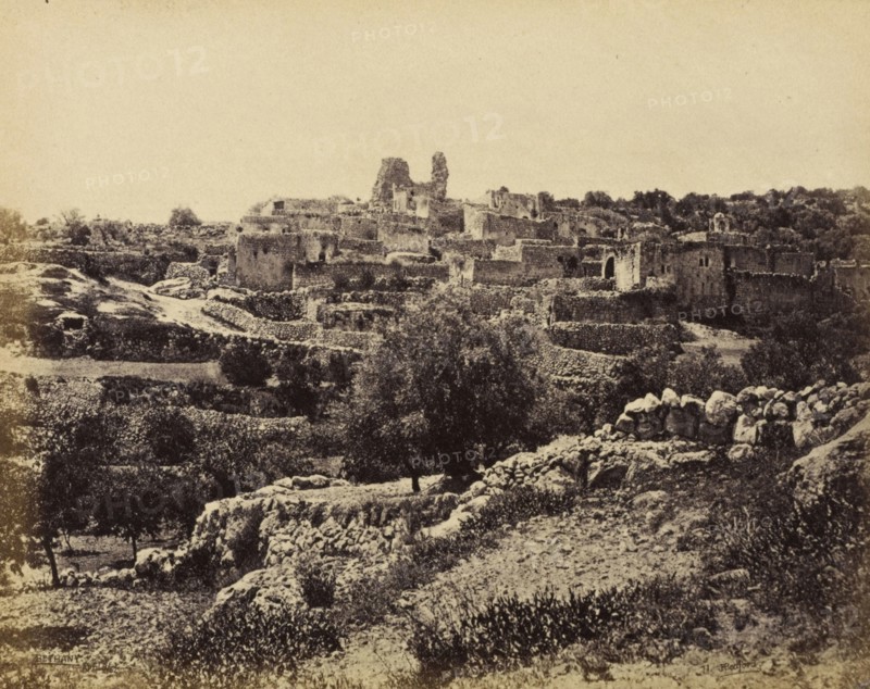 Bethany, General View from the East; Francis Bedford, English, 1815,1816 - 1894, London, England; April 9, 1862; Albumen silver