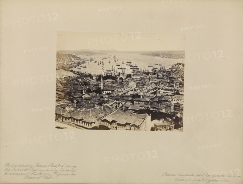 Constantinople, View from the Seraskier Tower, Showing the Golden Horn; Francis Bedford, English, 1815,1816 - 1894, London