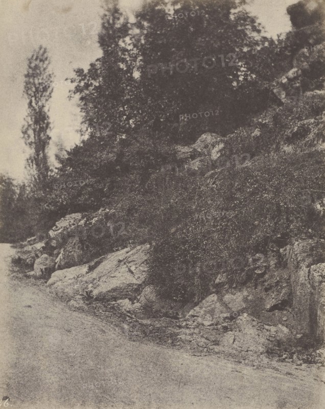 Country Landscape with Road; Attributed to John Stewart, British, 1800 - 1887, Louis Désiré Blanquart-Evrard, French, 1802
