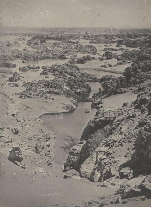 Nubie. Vue cavalière de la seconde cataracte; Maxime Du Camp, French, 1822 - 1894, Louis Désiré Blanquart-Evrard French, 1802