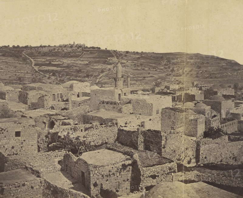 Panorama of Jerusalem; Othon Von Ostheim, Austrian, active about 1850 - early 1860s, Europe; about 1862; Albumen silver print