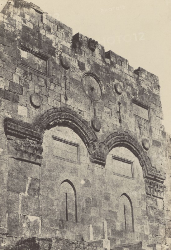 Palestine. Jérusalem. Porte Dorée; Maxime Du Camp, French, 1822 - 1894, Louis Désiré Blanquart-Evrard French, 1802 - 1872