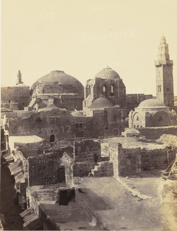 Church of the Holy Sepulchre & Christian Street; John Cramb, Scottish, active 1850s - 1860s, Glasgow, Scotland; 1860; Albumen