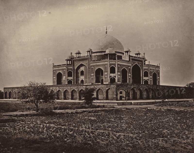 Tomb of the Emperor Humayun; Samuel Bourne, English, 1834 - 1912, London, England; 1877; Woodburytype; 13.8 x 17.4 cm
