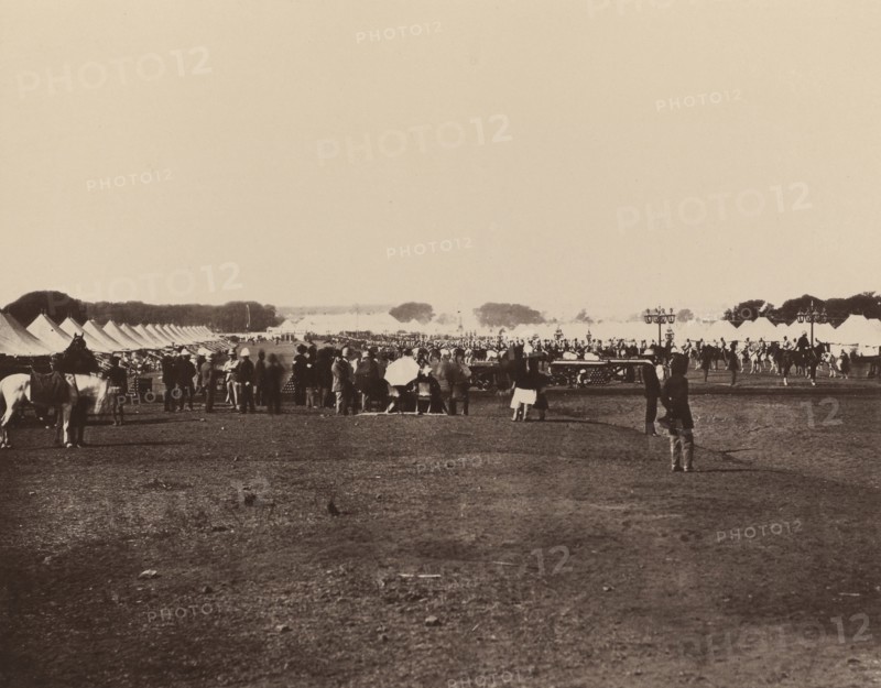 H.E. The Viceroy's Camp; Bourne & Shepherd, English, founded 1863, London, England; 1877; Woodburytype; 14.8 x 18.1 cm