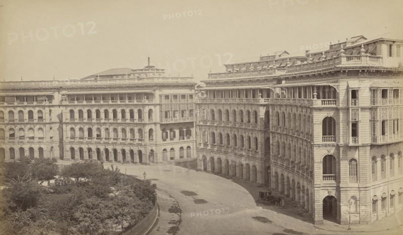 Elphinstone Circle, Bombay; Bombay, India; about 1863 - 1874; Albumen silver print