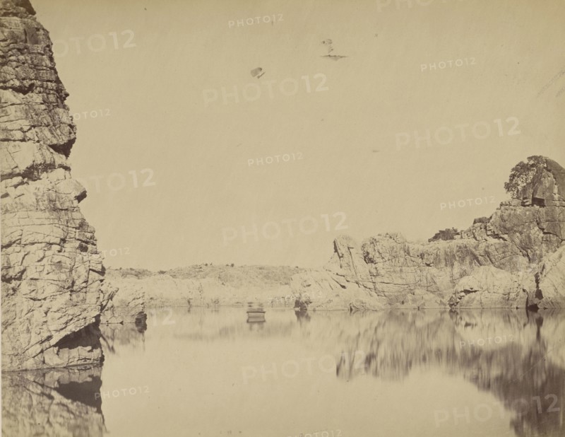 The Marble Rocks, Jubbulpore; Jabalpur, India; about 1863 - 1874; Albumen silver print