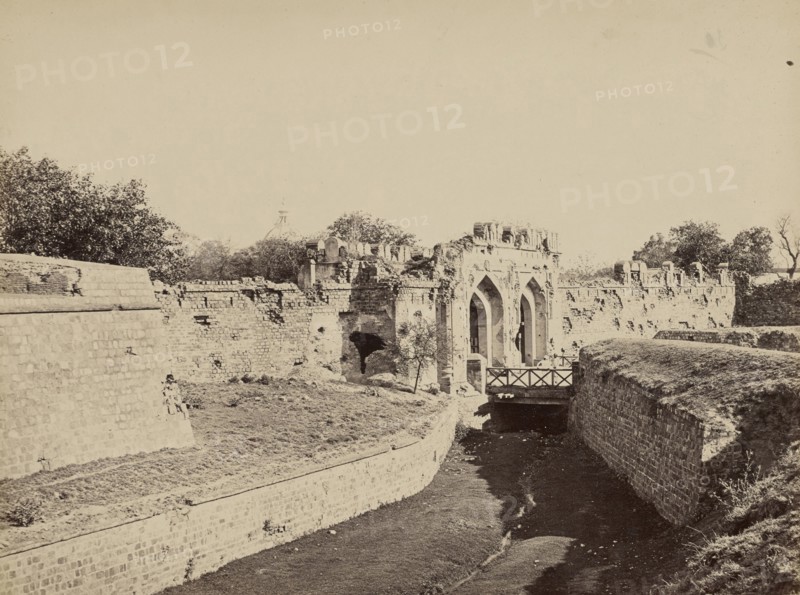 The Kashmir Gate, Delhi; Samuel Bourne, English, 1834 - 1912, Delhi, India; about 1866; Albumen silver print