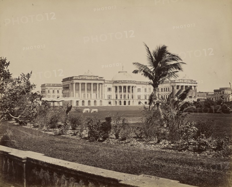 Government House, Calcutta; Samuel Bourne, English, 1834 - 1912, Calcutta, India; 1867 - 1868; Albumen silver print