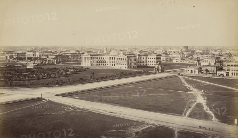 Calcutta from the Maidan; Samuel Bourne, English, 1834 - 1912, Calcutta, India; 1867 - 1868; Albumen silver print