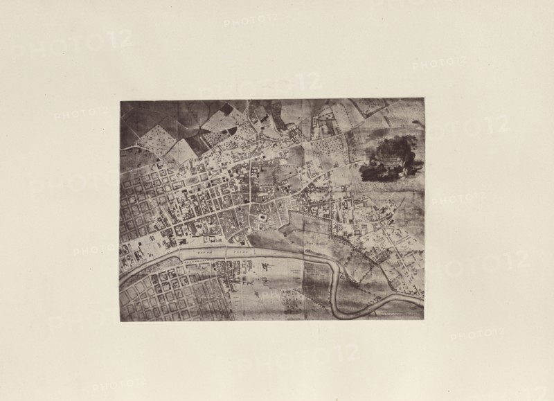 Map of Glasgow in 1807; Thomas Annan, Scottish,1829 - 1887, Glasgow, Scotland; 1878; Carbon print; 11.7 × 16.2 cm
