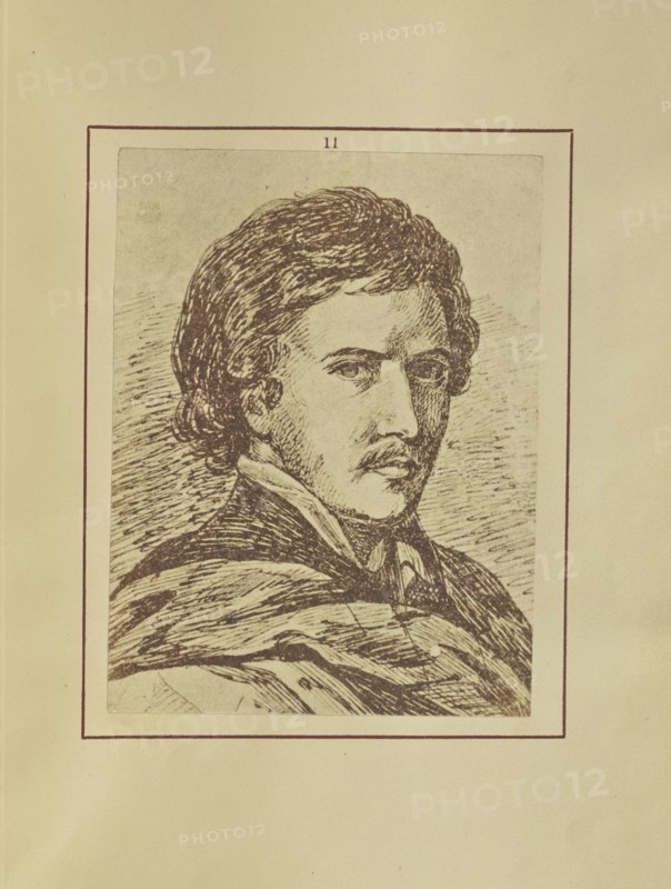 Portrait of Luis Tristan; Nikolaas Henneman, British, 1813 - 1893, London, England; 1847; Salted paper print; 9.4 × 7.1 cm