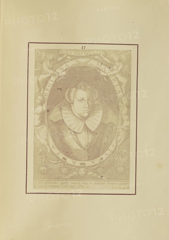 Portrait of Mary Queen of Scots; Nikolaas Henneman, British, 1813 - 1893, London, England; 1847; Salted paper print