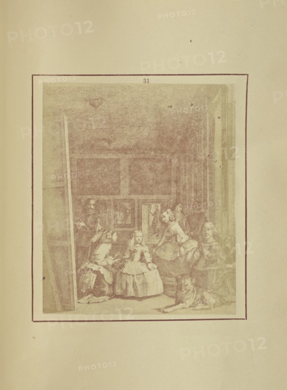 Velazquez painting the Infanta Margarita Maria; Nikolaas Henneman, British, 1813 - 1893, London, England; 1847; Salted paper