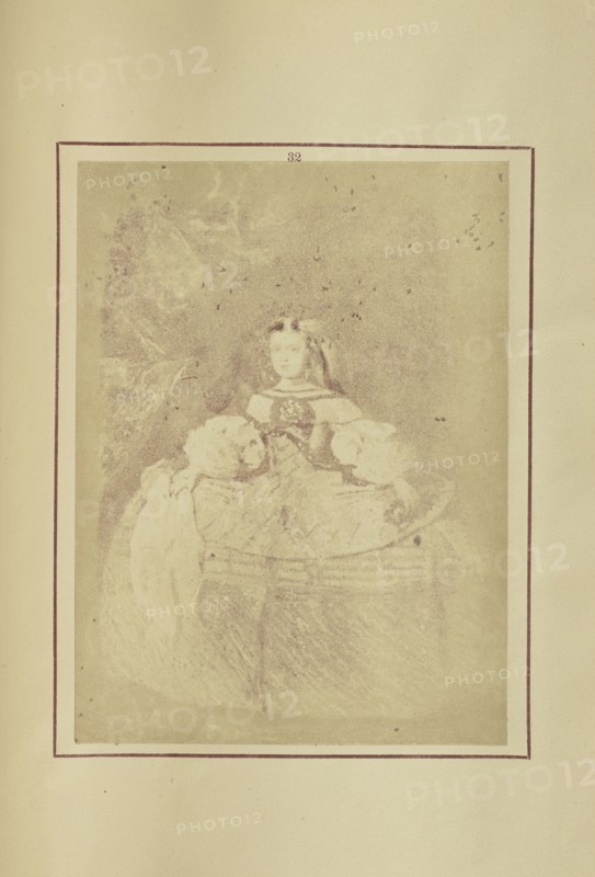 Portrait of the Infanta Margarita Maria; Nikolaas Henneman, British, 1813 - 1893, London, England; 1847; Salted paper print