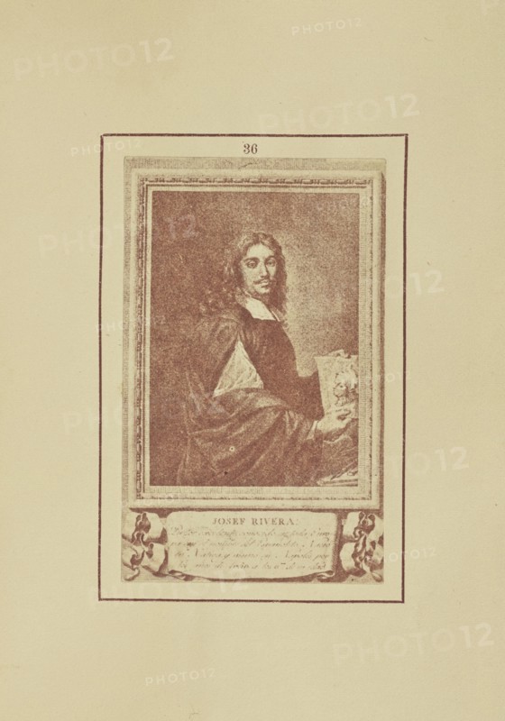 Portrait of Josef De Ribera; Nikolaas Henneman, British, 1813 - 1893, London, England; 1847; Salted paper print; 7.9 × 4.8 cm