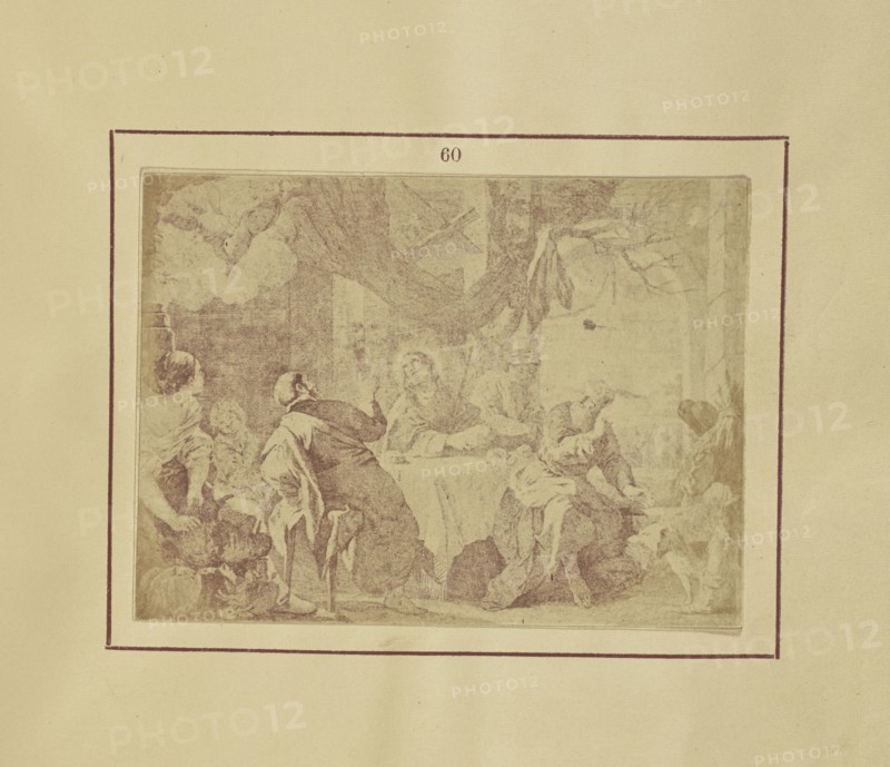 Our Lord and the Two Disciples at Emmaus; Nikolaas Henneman, British, 1813 - 1893, London, England; 1847; Salted paper print
